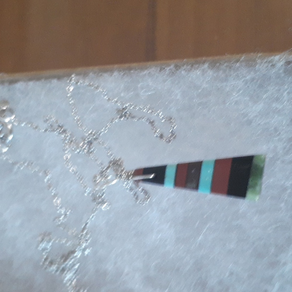 Coral Black Onyx Turquoise Jade Sterling Silver Necklace